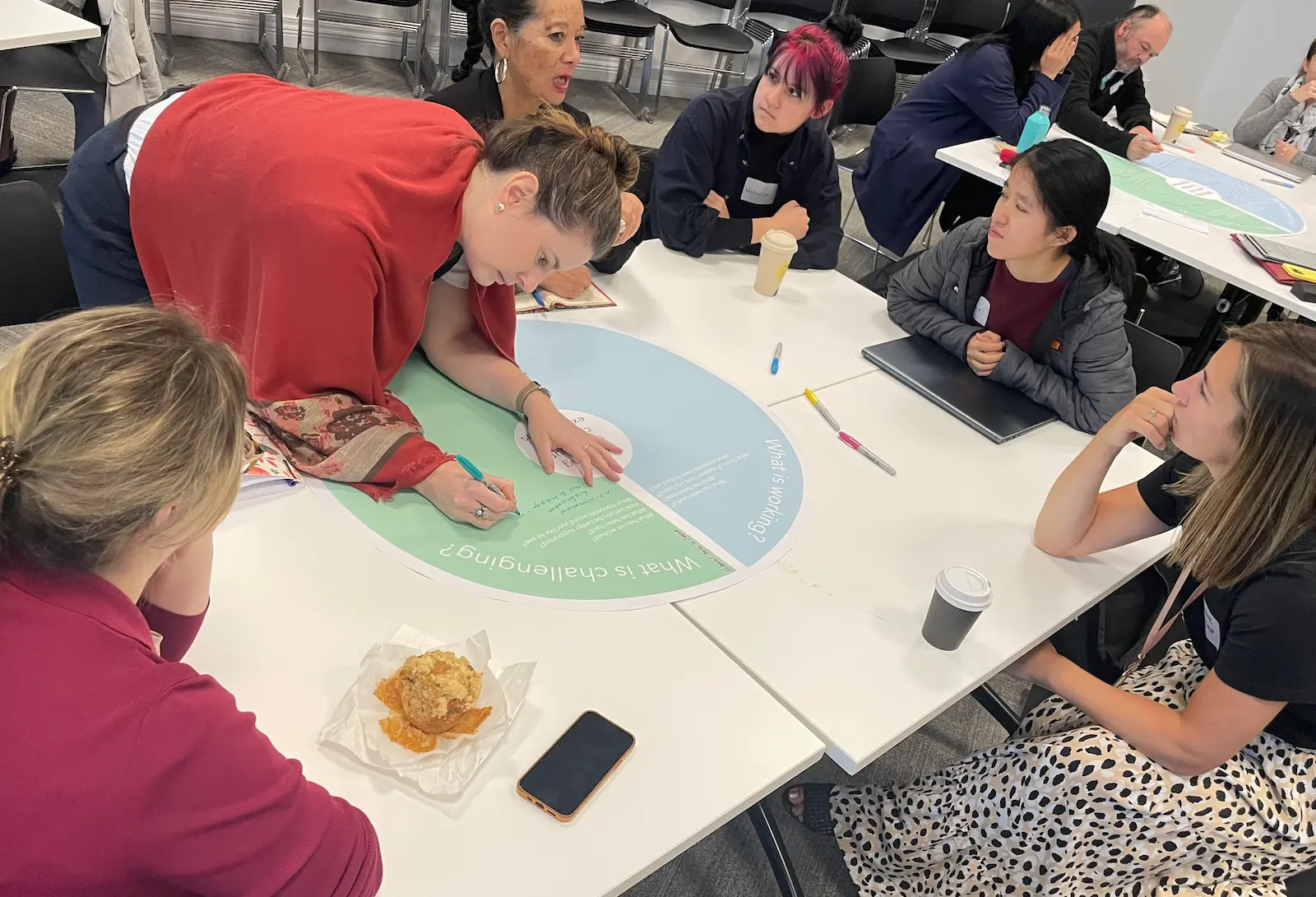 Amanda leads a community methods workshop